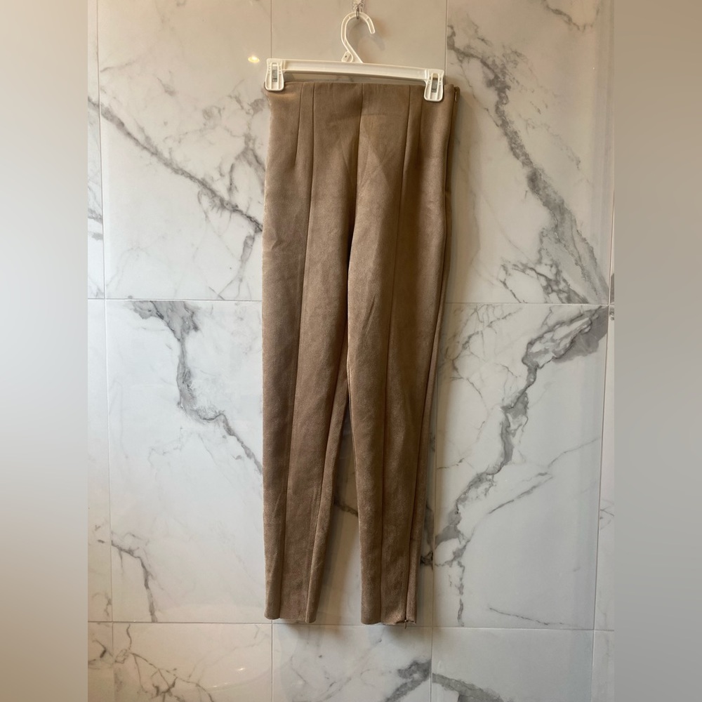 ZARA super comfortable high waisted legging type pant. Velvet